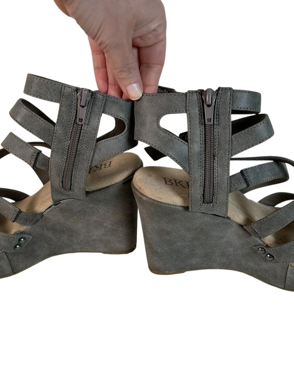BKE sole Sheree Gladiator Wedge Sandals 9 Boho Festival Casual